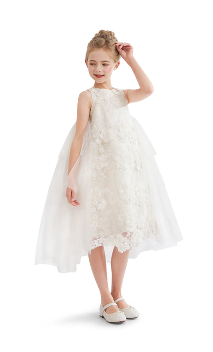 kids atelier tulleen White Zeloria Formal Dress