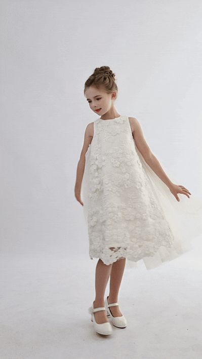 kids atelier tulleen White Zeloria Formal Dress