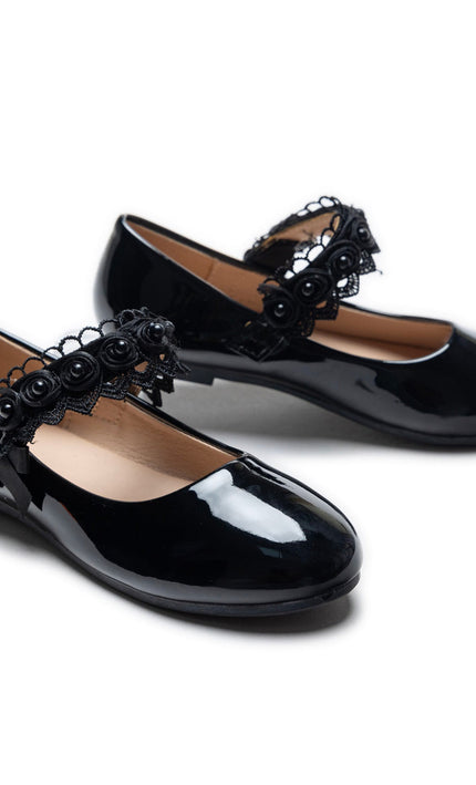 kidsatelier-Tulleen-Black-Patent-Rose-Pearl-Doily-Flats