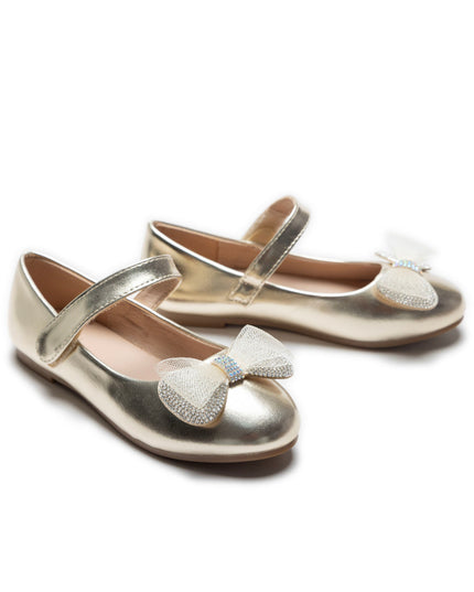 kidsatelier-tulleen-Gold-Lydia-Bow-Flats
