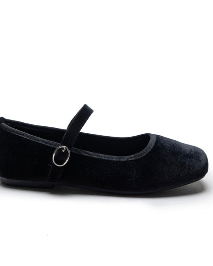 kidsatelier-tulleen-Black-Michelle-Satin-Velvet-Flats