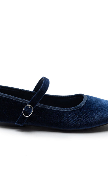 kidsatelier-tulleen-Navy-Michelle-Satin-Velvet-Flats