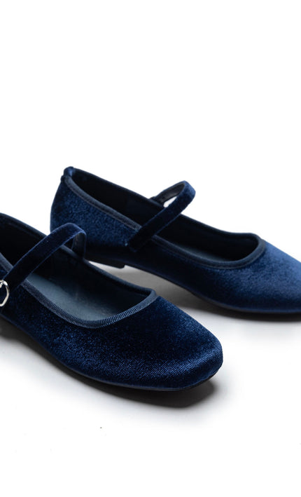 kidsatelier-tulleen-Navy-Michelle-Satin-Velvet-Flats