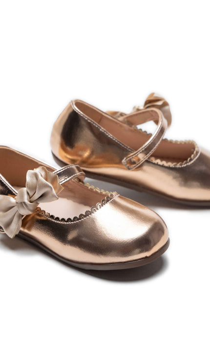 kidsatelier-Tulleen-Champagne-Satin-Elodie-Bow-Flats