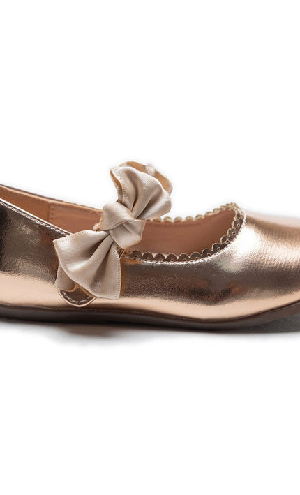kidsatelier-Tulleen-Champagne-Satin-Elodie-Bow-Flats