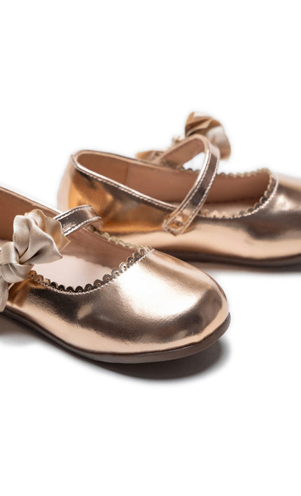 kidsatelier-Tulleen-Champagne-Satin-Elodie-Bow-Flats