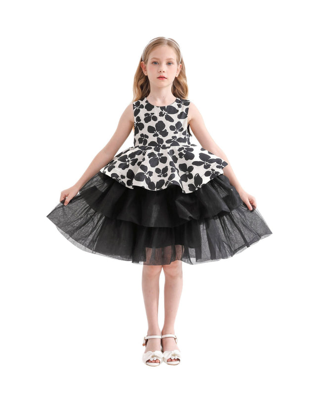 kidsatelier-tulleen-TT7127-Black-nazareen-floral-tiered-dress