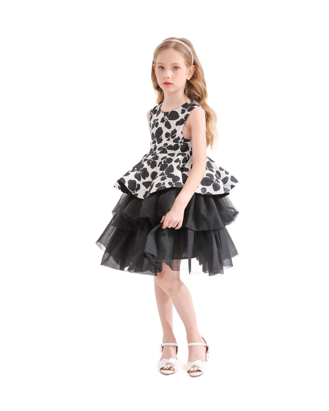 kidsatelier-tulleen-TT7127-Black-nazareen-floral-tiered-dress
