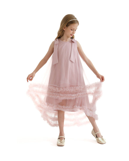 Kidsatelier-tulleen-TT8289-Pink-violeta-sleeveless-ruffle-overlay-dress