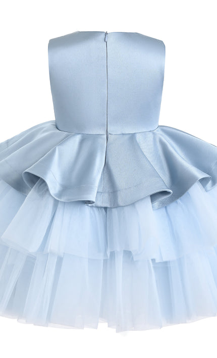 kids atelier tulleen Blue Fabiana Bow Dress