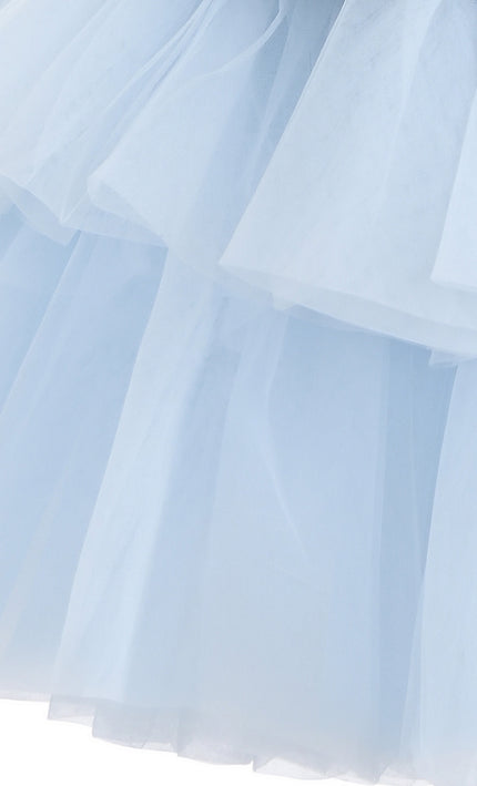 kids atelier tulleen Blue Fabiana Bow Dress