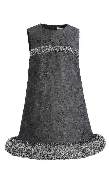 kids atelier tulleen Dark Gray Speckled Dress