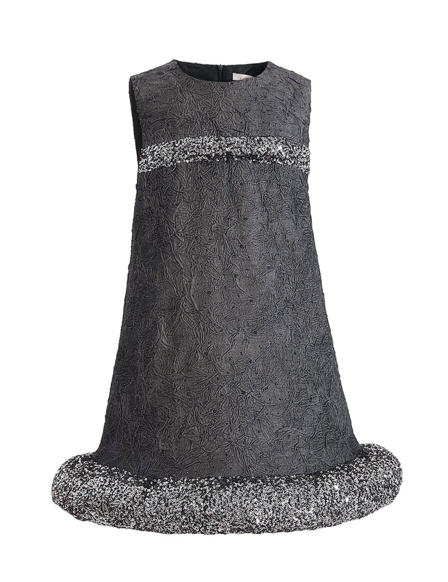 kids atelier tulleen Dark Gray Speckled Dress