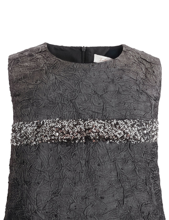kids atelier tulleen Dark Gray Speckled Dress