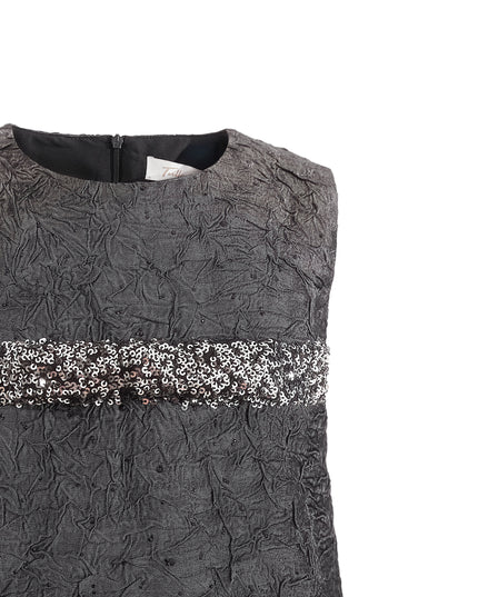 kids atelier tulleen Dark Gray Speckled Dress