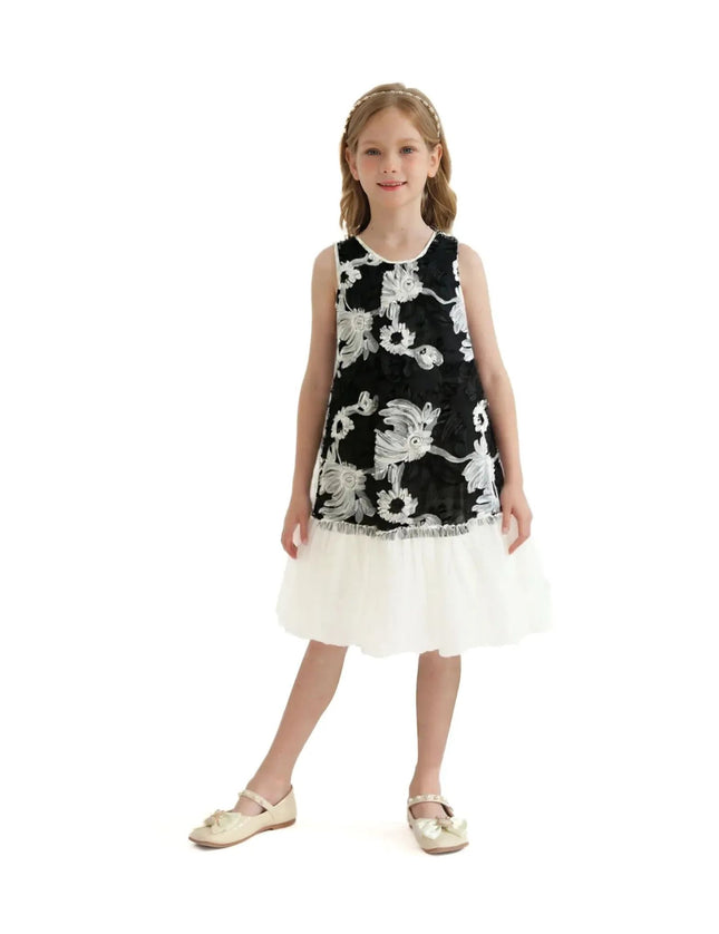 kidsatelier-tulleen-TUD52020-black-floral-tulle-sleeveless-dress