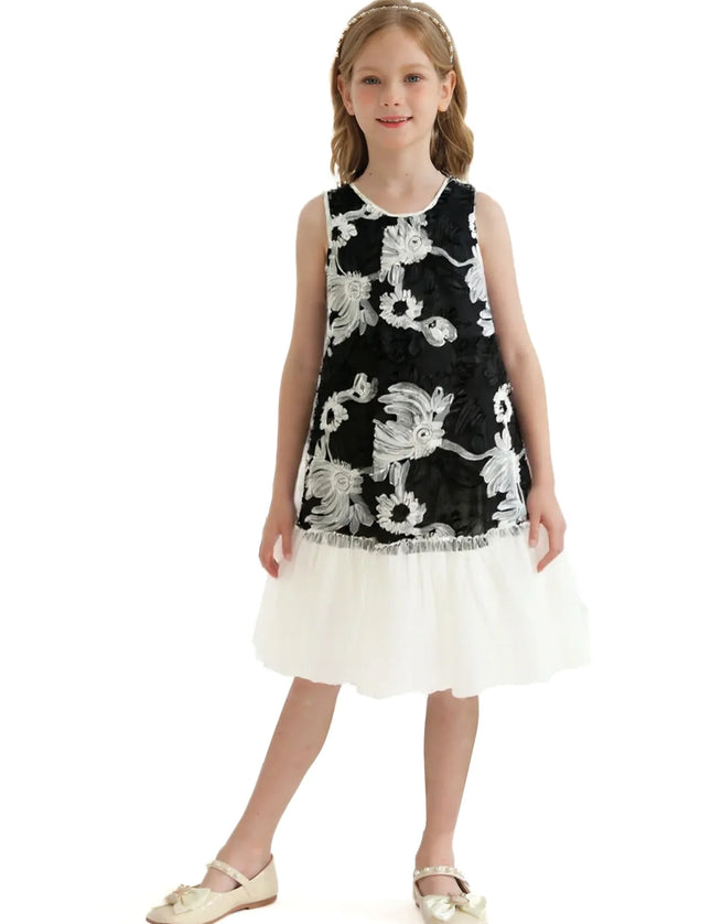 kidsatelier-tulleen-black-floral-tulle-sleeveless-dress