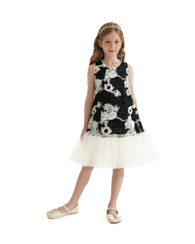 kidsatelier-tulleen-TUD52020-black-floral-tulle-sleeveless-dress