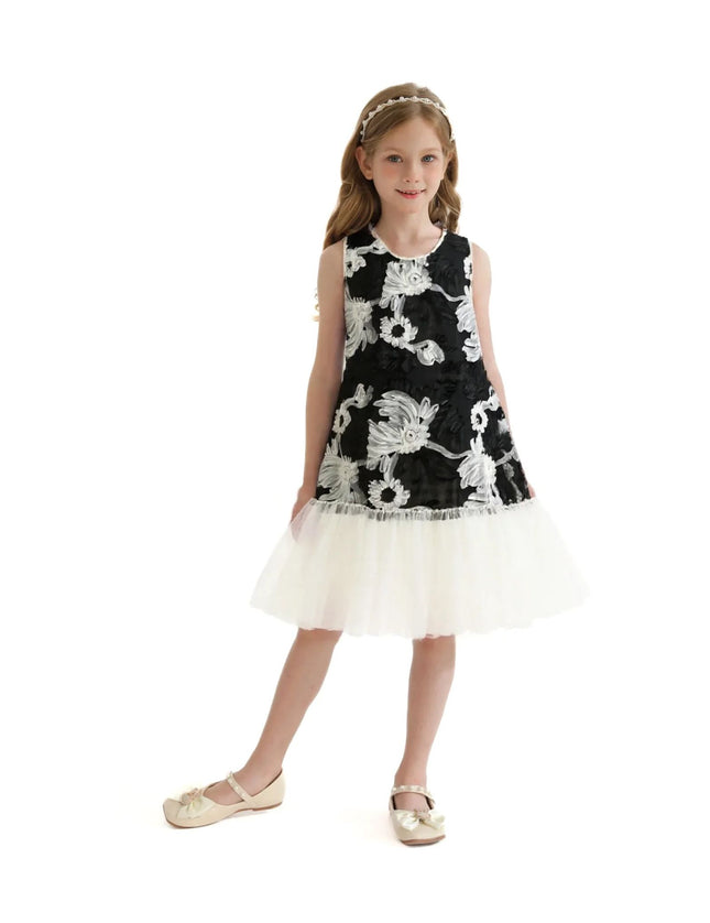 kidsatelier-tulleen-TUD52020-black-floral-tulle-sleeveless-dress