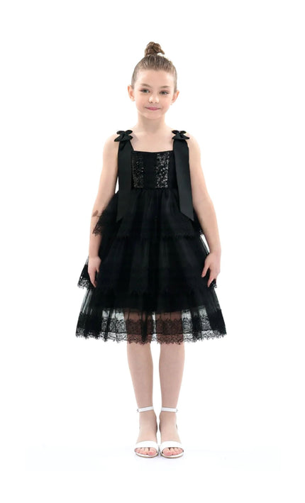 kidsatelier-tulleen-black-ruffle-sleeveless-bow-dress
