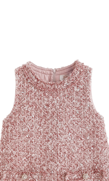 kids atelier tulleen Pink Sequin & Tulle Party Dress