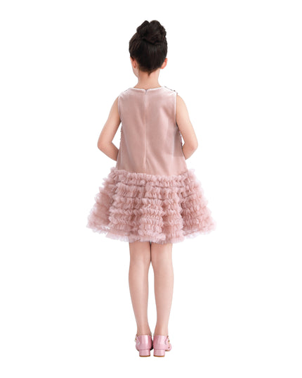 kids atelier tulleen Pink Sequin & Tulle Party Dress