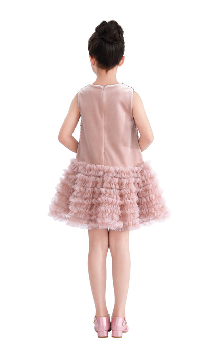 kids atelier tulleen Pink Sequin & Tulle Party Dress