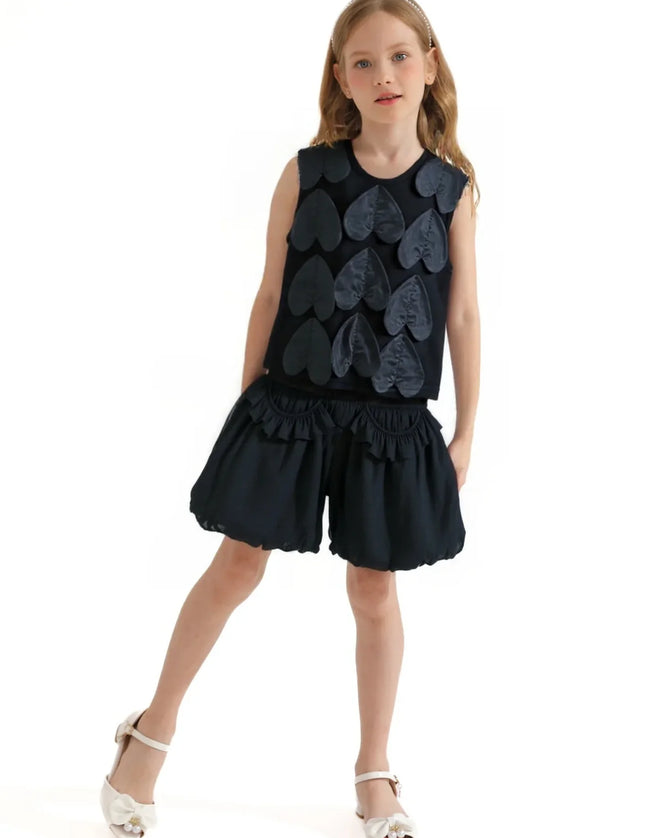 kidsatelier-tulleen-black-hearts-sleeveless-shorts-set