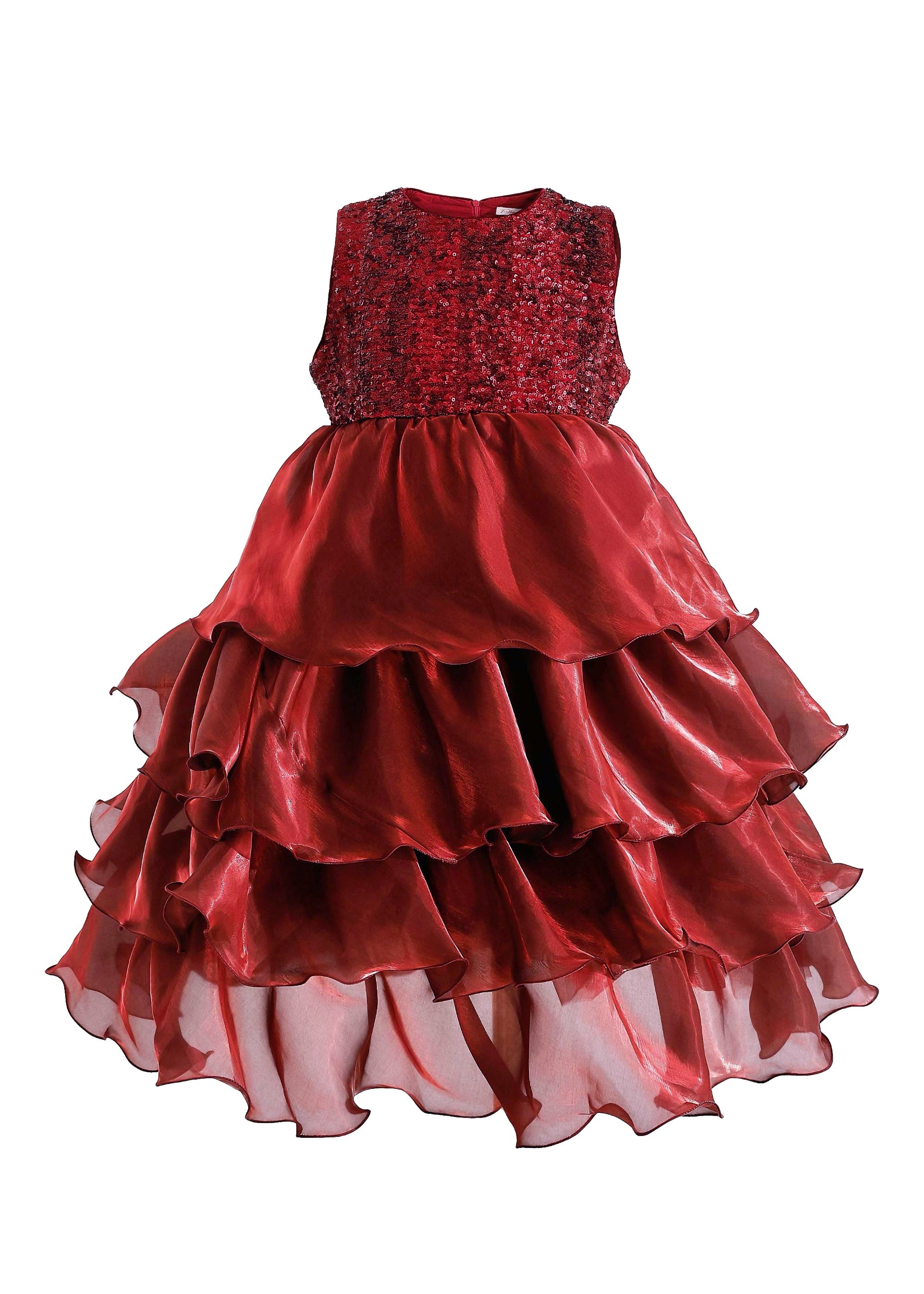 organza red dress High Low Wine Red Organza Beaded And Lace Party Dress, Dark Red Prom Dress Party Dress
