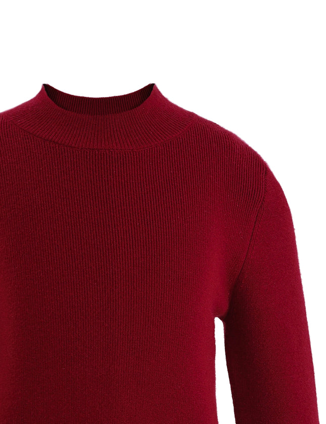 kids atelier tulleen Ruby Red Ruffle-Knit Sweater