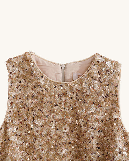 kids atelier tulleen Crimson Ruffles & Golden Gleam