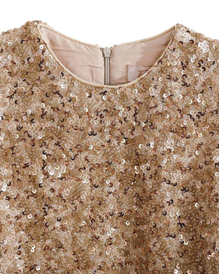 kids atelier tulleen Crimson Ruffles & Golden Gleam