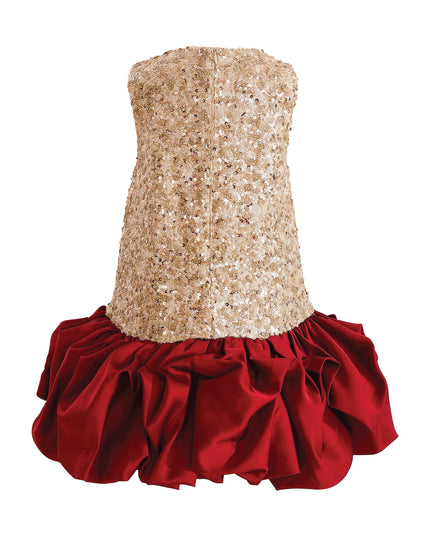 kids atelier tulleen Crimson Ruffles & Golden Gleam