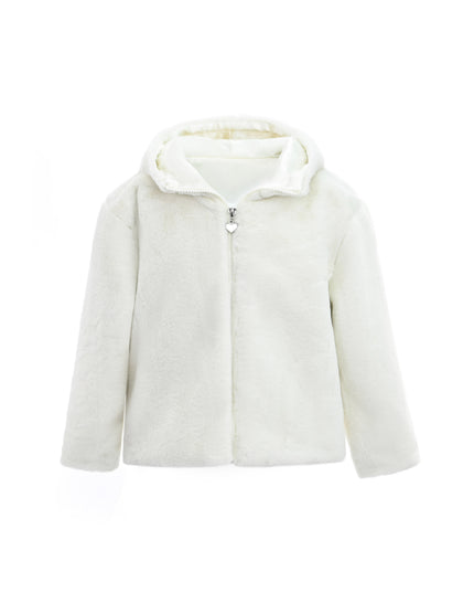 kids atelier tulleen Plush Hooded Jacket