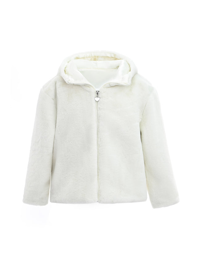 kids atelier tulleen Plush Hooded Jacket
