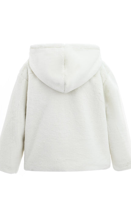 kids atelier tulleen Plush Hooded Jacket