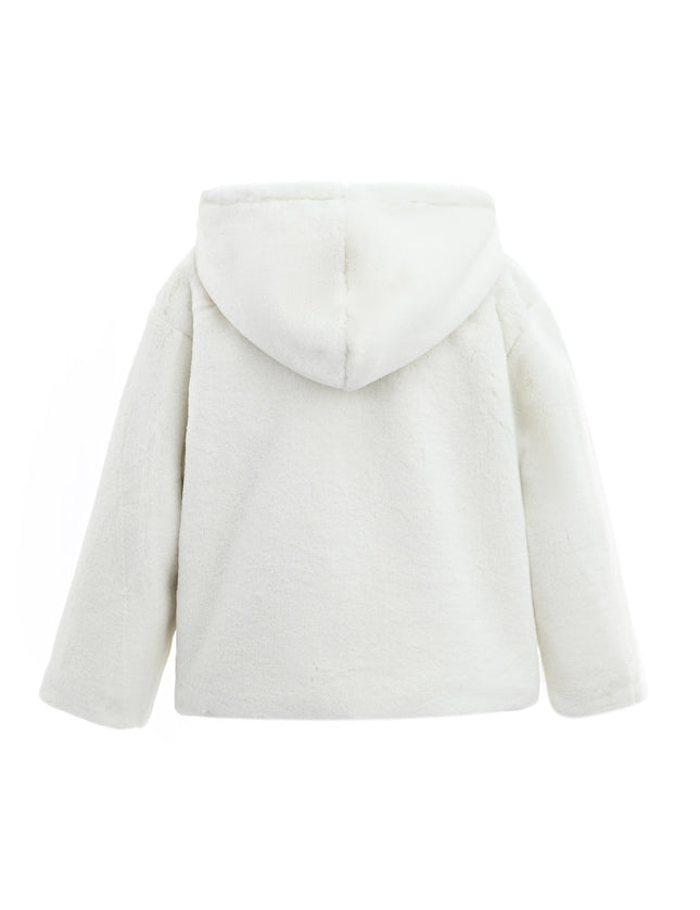 kids atelier tulleen Plush Hooded Jacket