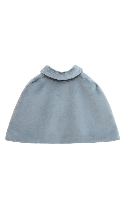 kids atelier tulleen  blue Faux Fur Cape