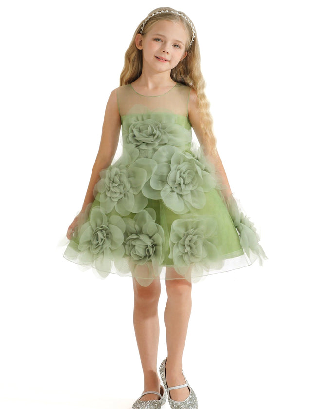 kidsatelier-tulleen-green-floral-blooming-flowers-dress