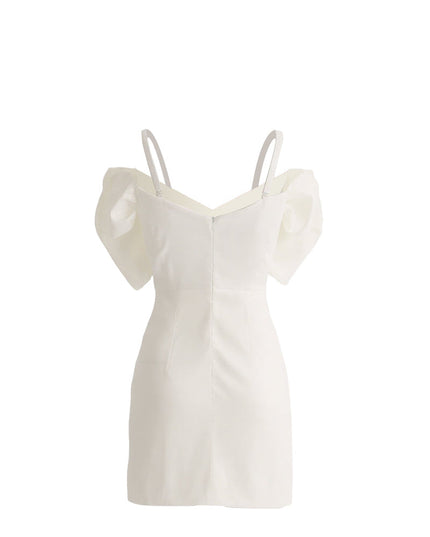 kids atelier tulleen White Bow Mini Dress