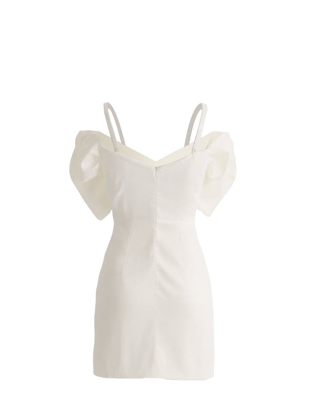 kids atelier tulleen White Bow Mini Dress