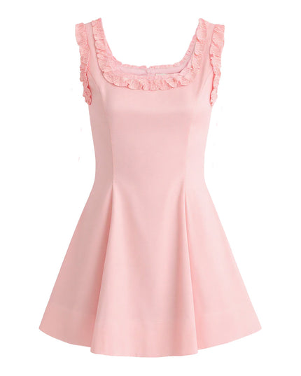 kids atelier tulleen Light Pink Ruffle Strap Dress