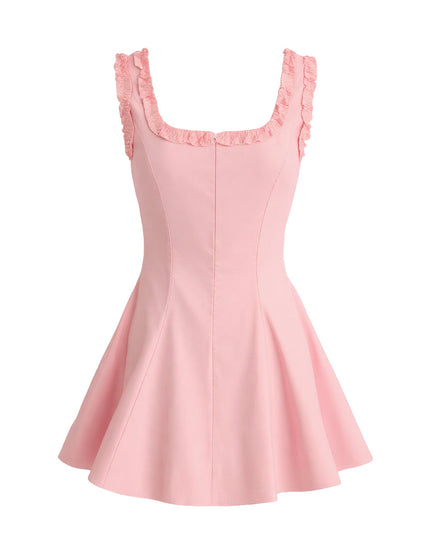 kids atelier tulleen Light Pink Ruffle Strap Dress