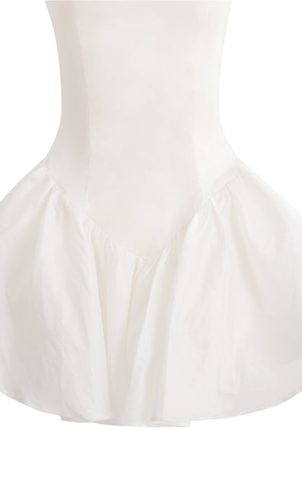 kids atelier tulleen White Halter Flared Dress