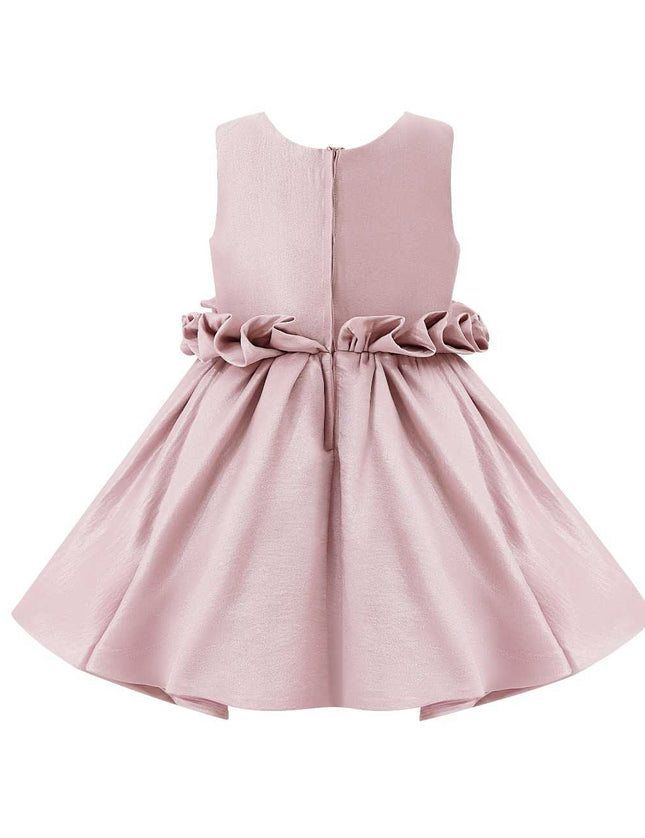 kids atelier tulleen Purple Ruffle Waist Formal Dress