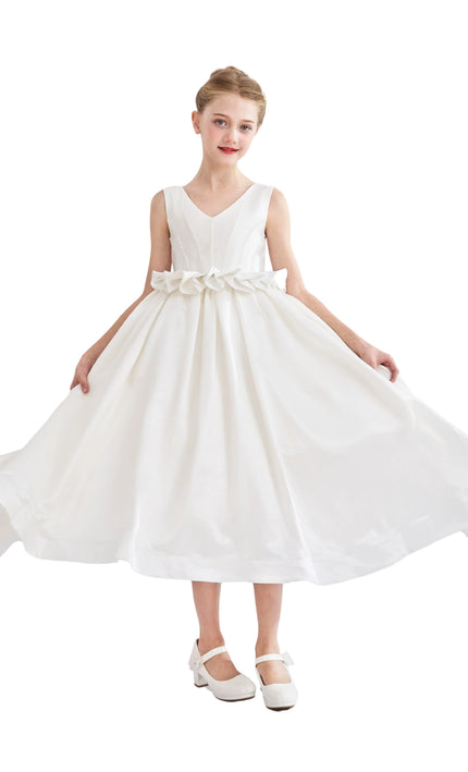 kids atelier tulleen White Valestra Formal Dress