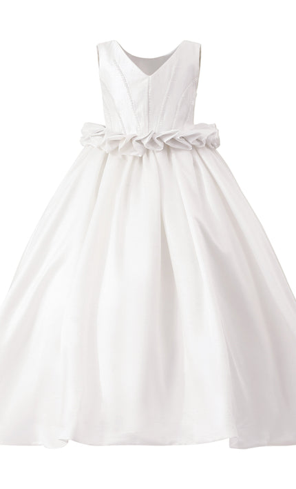 kids atelier tulleen White Valestra Formal Dress