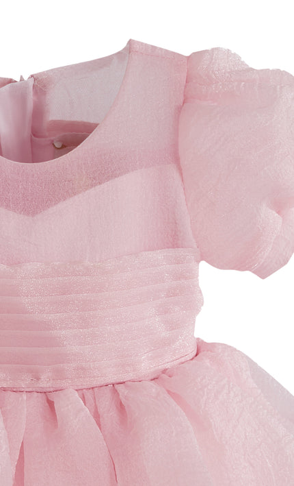 kids atelier tulleen Pink Brixton Puff-Sleeve Party Dress