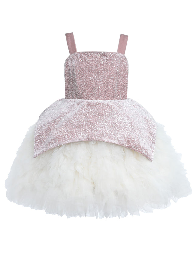 kids atelier tulleen Pink Glitter & Tulle Celebration Dress