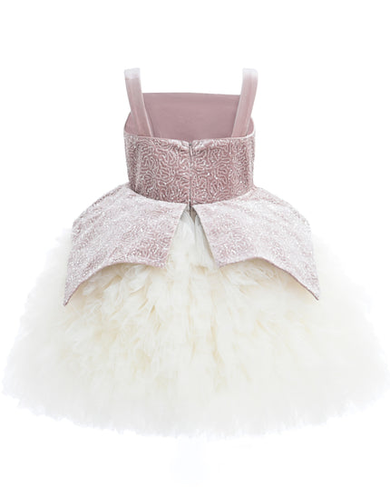 kids atelier tulleen Pink Glitter & Tulle Celebration Dress